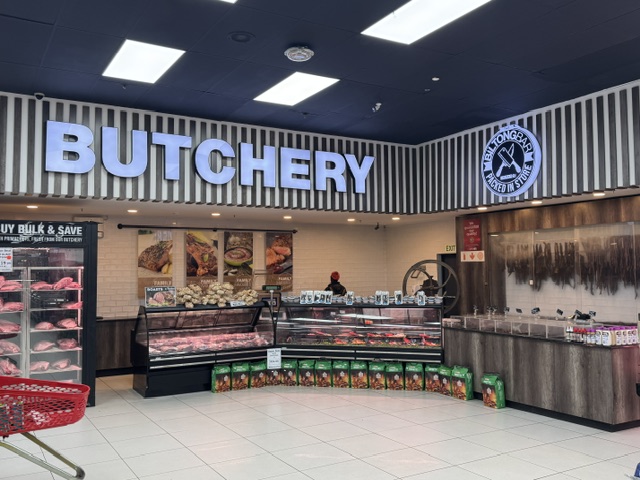 Richdens SUPERSPAR butchery counter with fresh meat displays