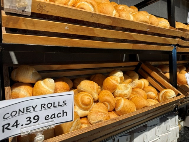 Coney rolls fresh from the in-store bakery